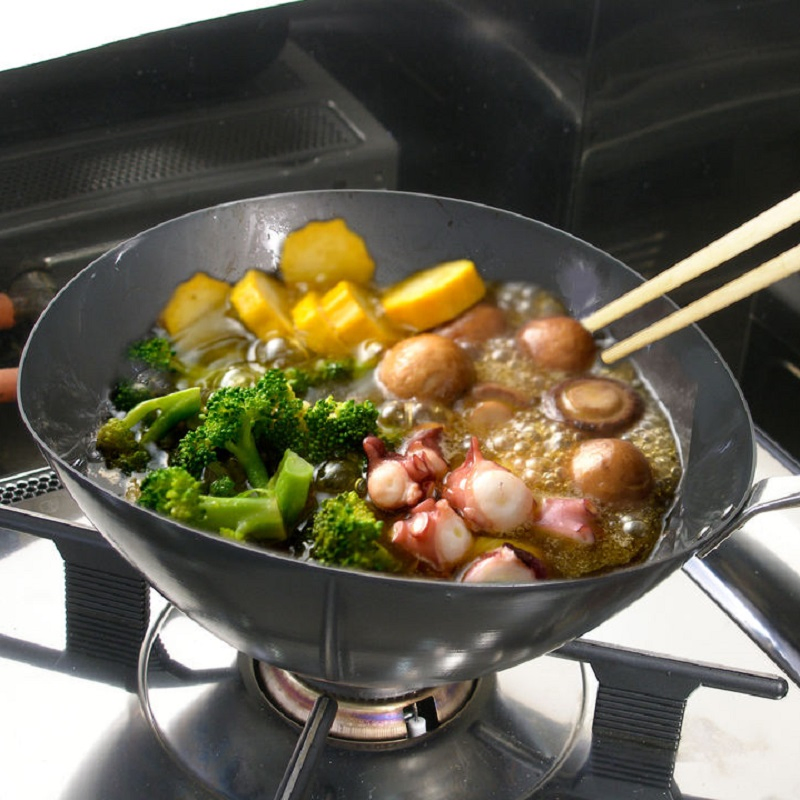 Wholesale Single Handle Non Stick Iron Cooking Pan Non Stick Skillet Gift Kitchen