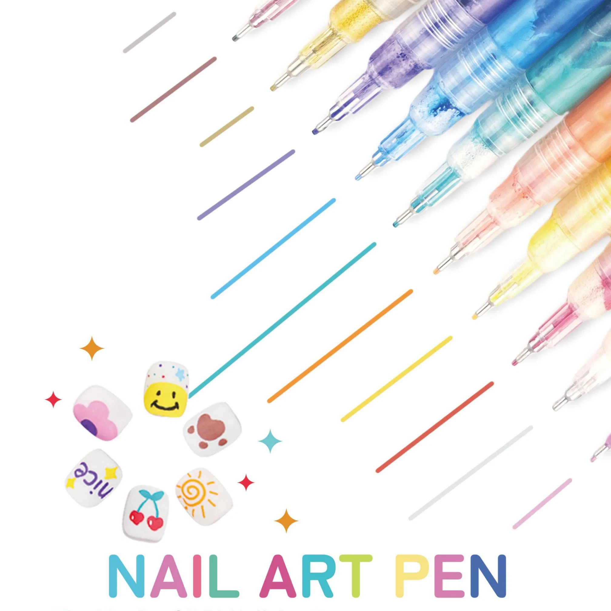 Stylo 3D Non Toxique Pour Nail Art Destine Aux Enfants Nail Art Pen for Kids