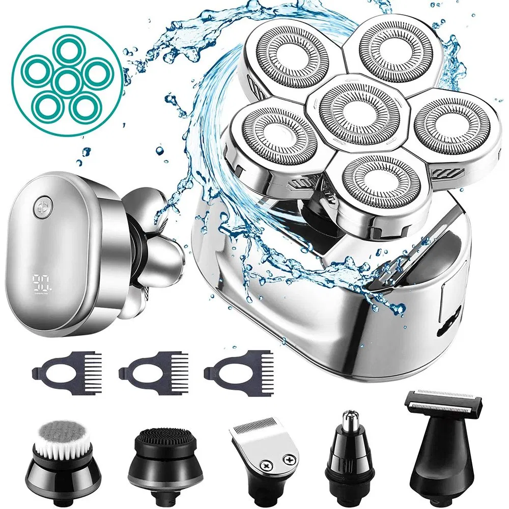 6 in 1 Portable USB Rechargeable 6 Heads Shaver