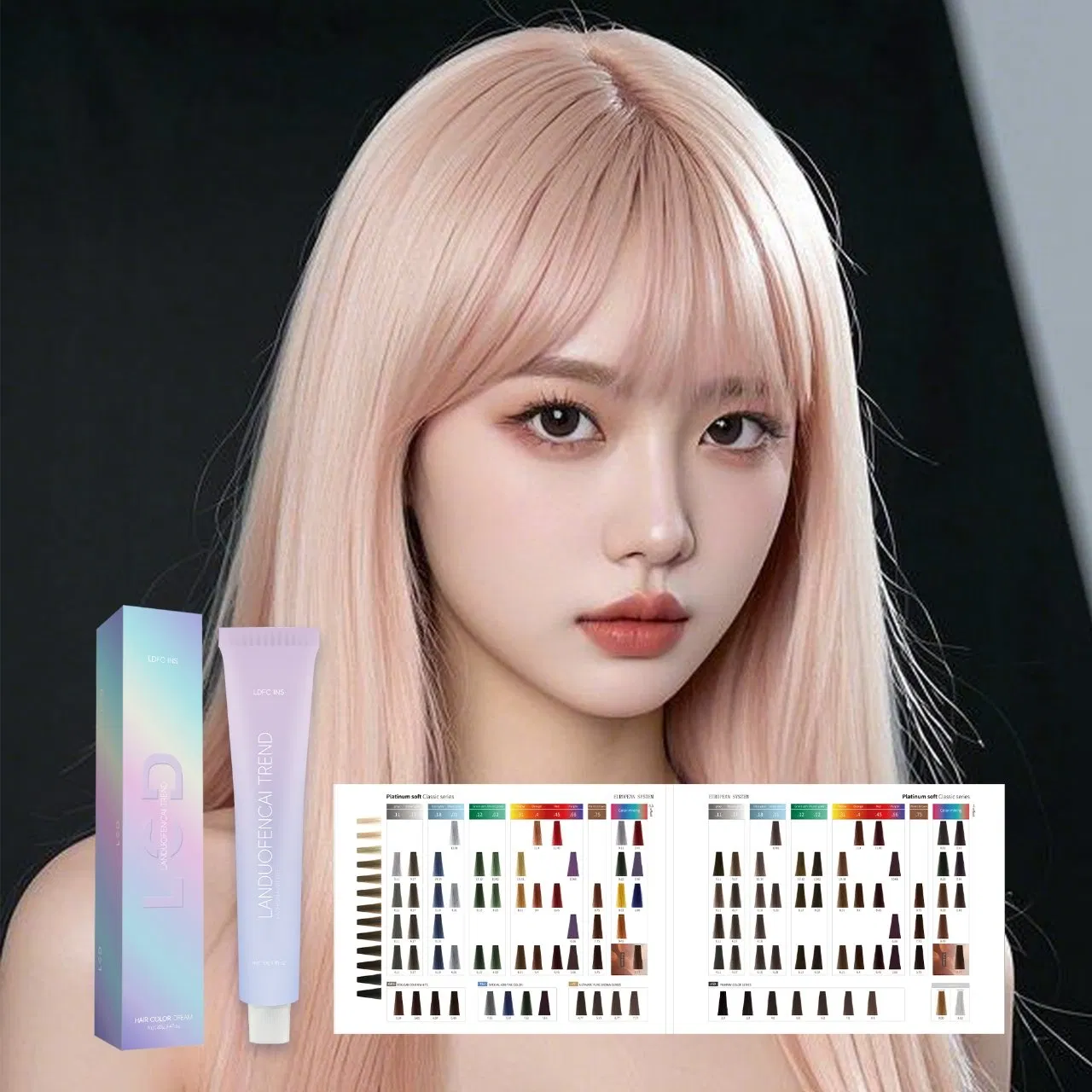 Premium Long-Lasting Hair Color Cream for Salon Use