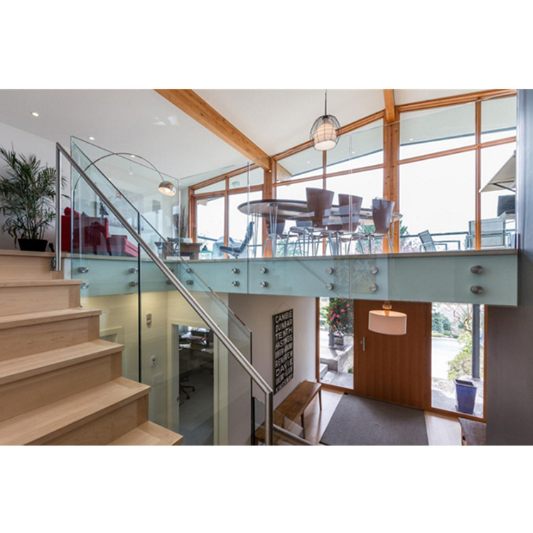 Outdoor Stainless Steel Aluminum Glass Balcony Decking Design Modern Glass Terrace Balustrade