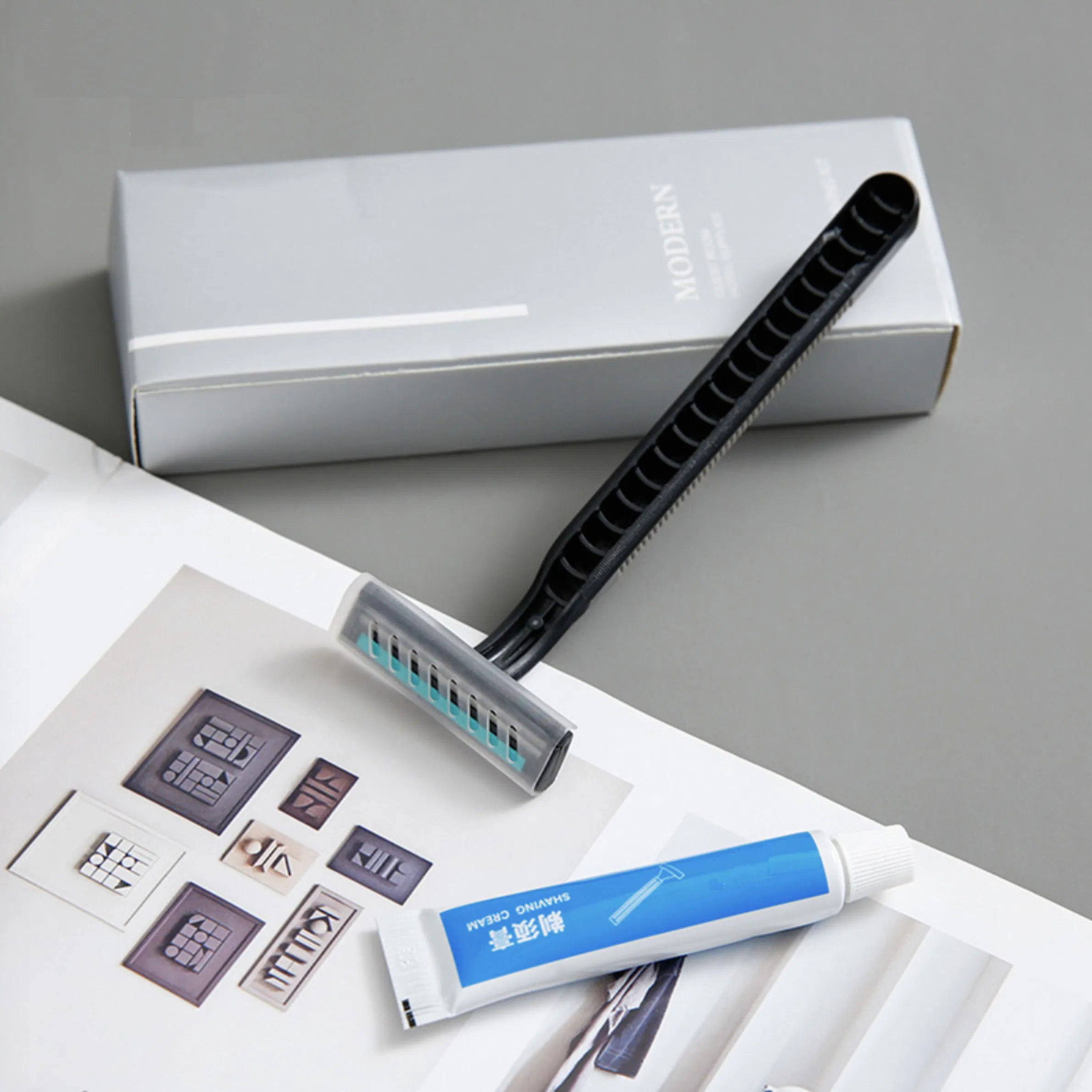 Hotel Amenities in Silver Cardboard Paper Box Packaging