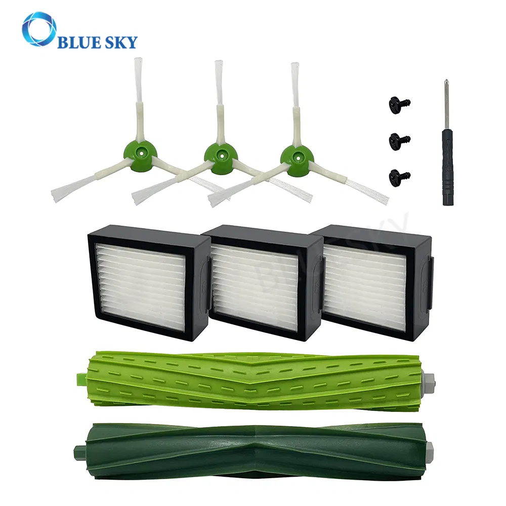 Replacement Robot Vacuum Cleaner Parts HEPA Filter Main Side Brush Kits for Irobot Roomba I7 I7+ I7 Plus I6 E5 E6 E7