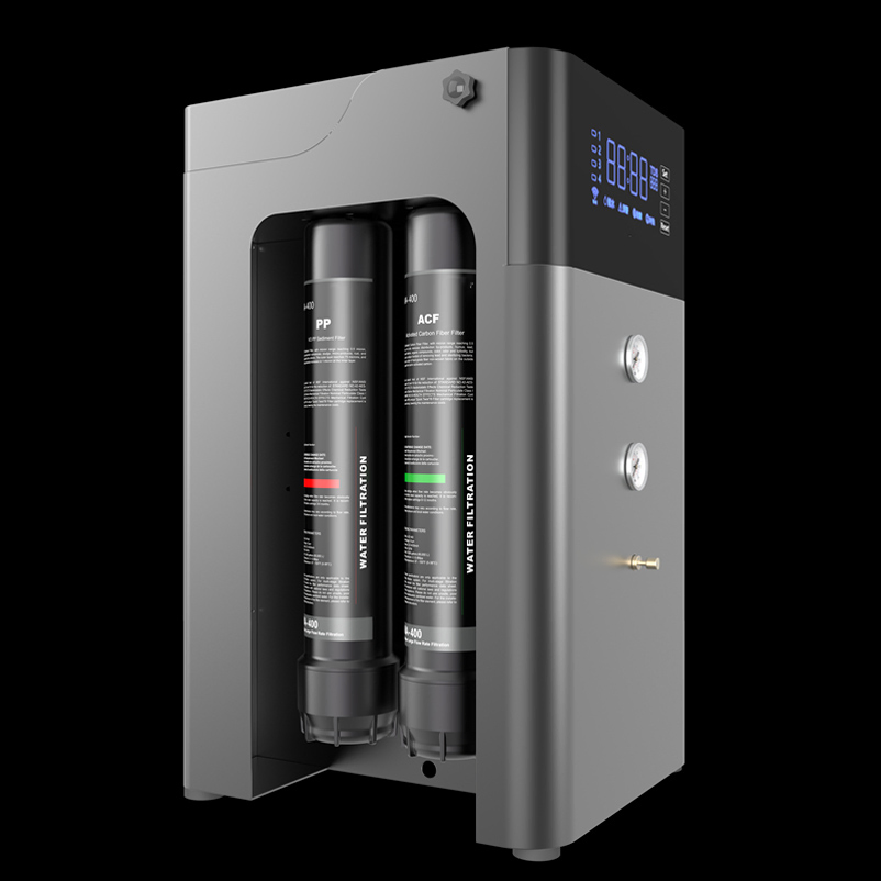 1000g 2000g 4000g Plastic Countertop Reverse Osmosis System UV Electric Self-Cleaning Water Purifier with TDS Monitoring