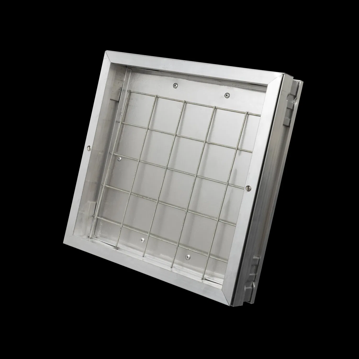 Aluminum Alloy Lockable Access Panel with Butterfly Handle & Reinforced Mesh