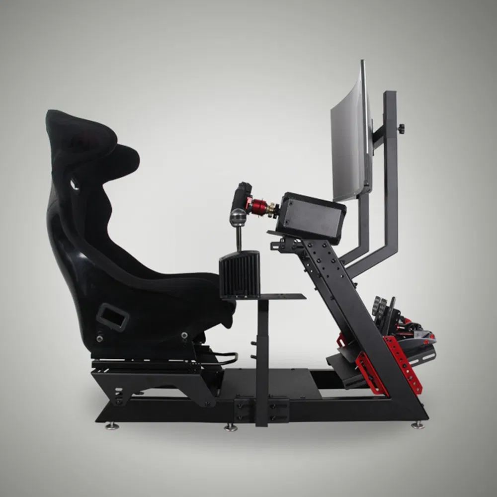Custom Dual Mode Racing Simulator Game Seat F1t300ddpro Direct Drive Steering Wheel Stand