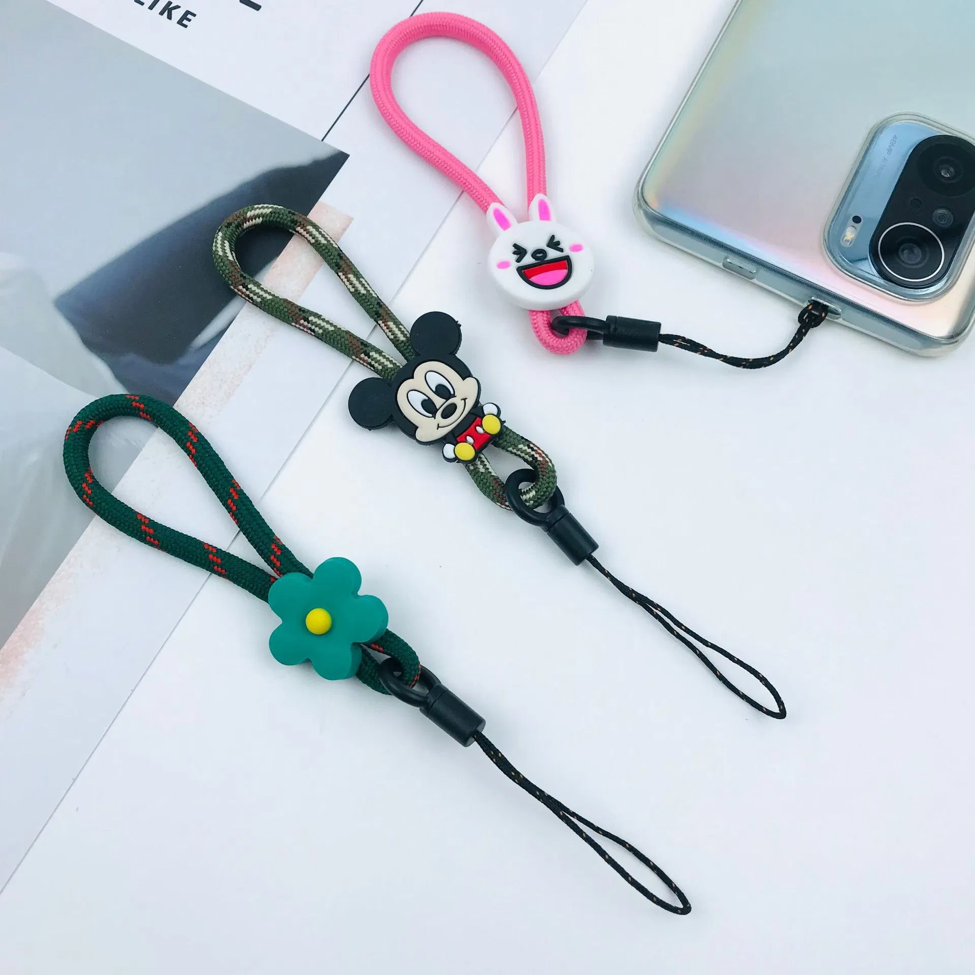 Wrist Lanyard Reflective Hand Srap Lanyards for Key Phone ID Card