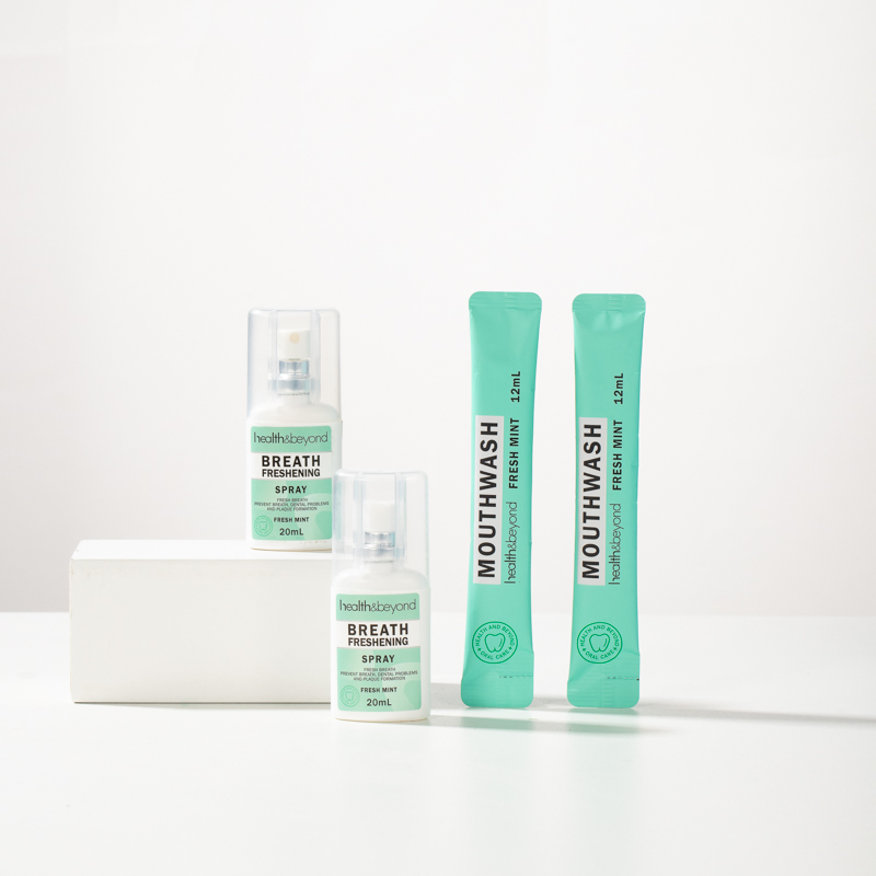 Customer Logo 10ml/11ml/12ml Portable Alcohol Free in Sachet for Hotel Travel Oral Rinse Mouthwash