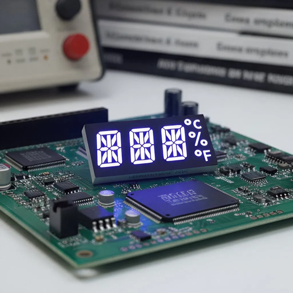 Ultra Bright White 14 Segment Alphanumeric LED Display 3 Digit for Temperature
