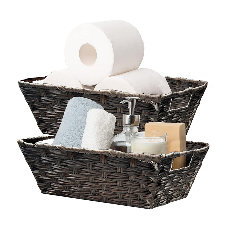 Organizer Basket Living Room Books Toys Sundry Organizer Basket Bedroom Clothes Storage Box Woven Basket