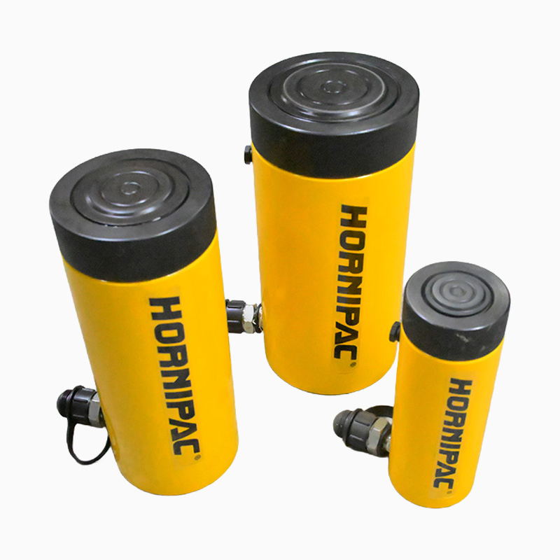 HORNIPAC CLL1002 Load Return Single Acting Locknut Cylinder Jack 100Ton Self Locking Hydraulic Cylinder