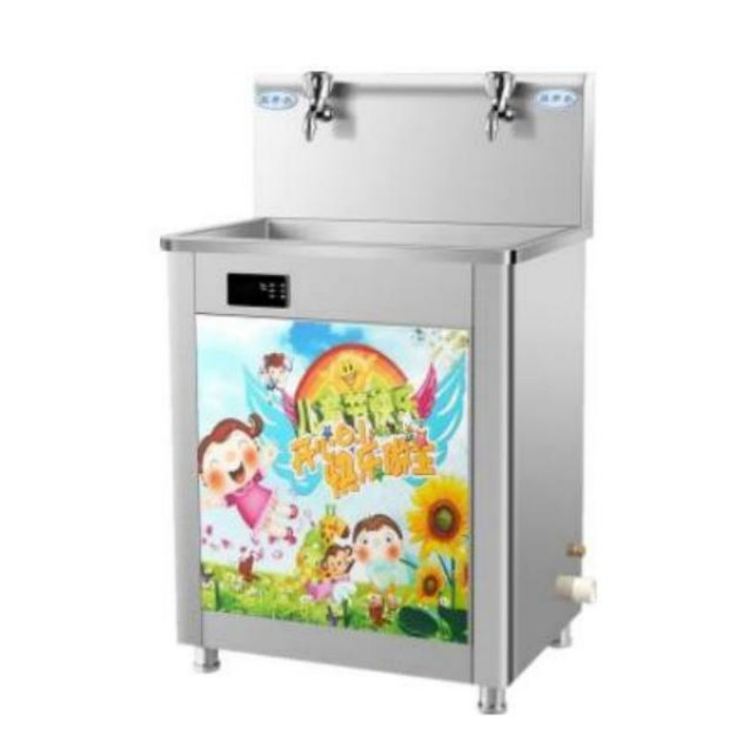 Commercial Water Heater with RO and UF Water Purification Systems.