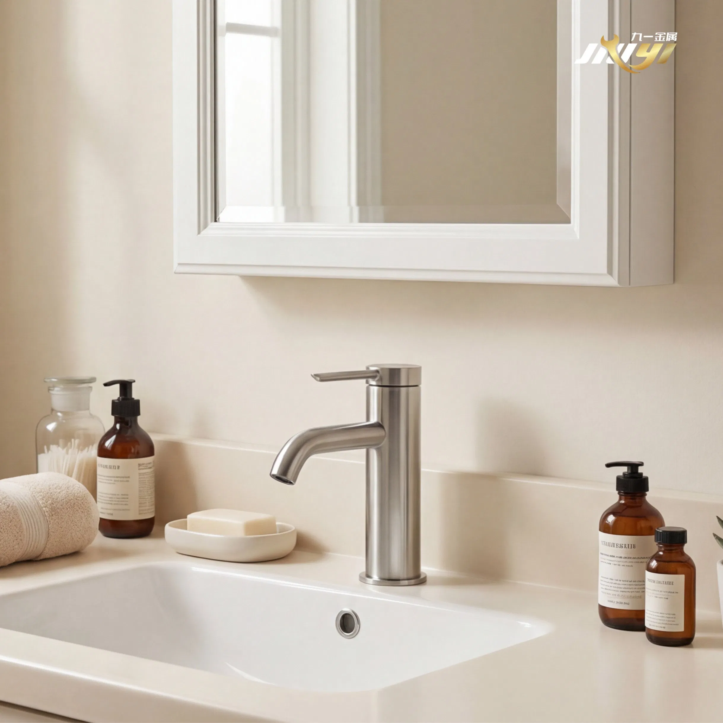 China Manufacturer Bathroom Accessories Sanitary Ware Stainless Steel Taps and Faucets with Single Handle for Bathroom