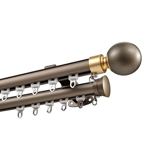Direct Selling Metal Aluminium Profile Modern Heavy Duty Track Art Deco Curtain Rail Rod Set