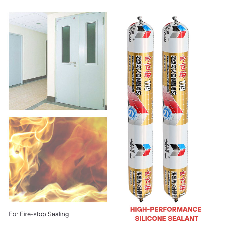 600ml Sausage Packing OEM Fireproof Metal Silicone Sealant