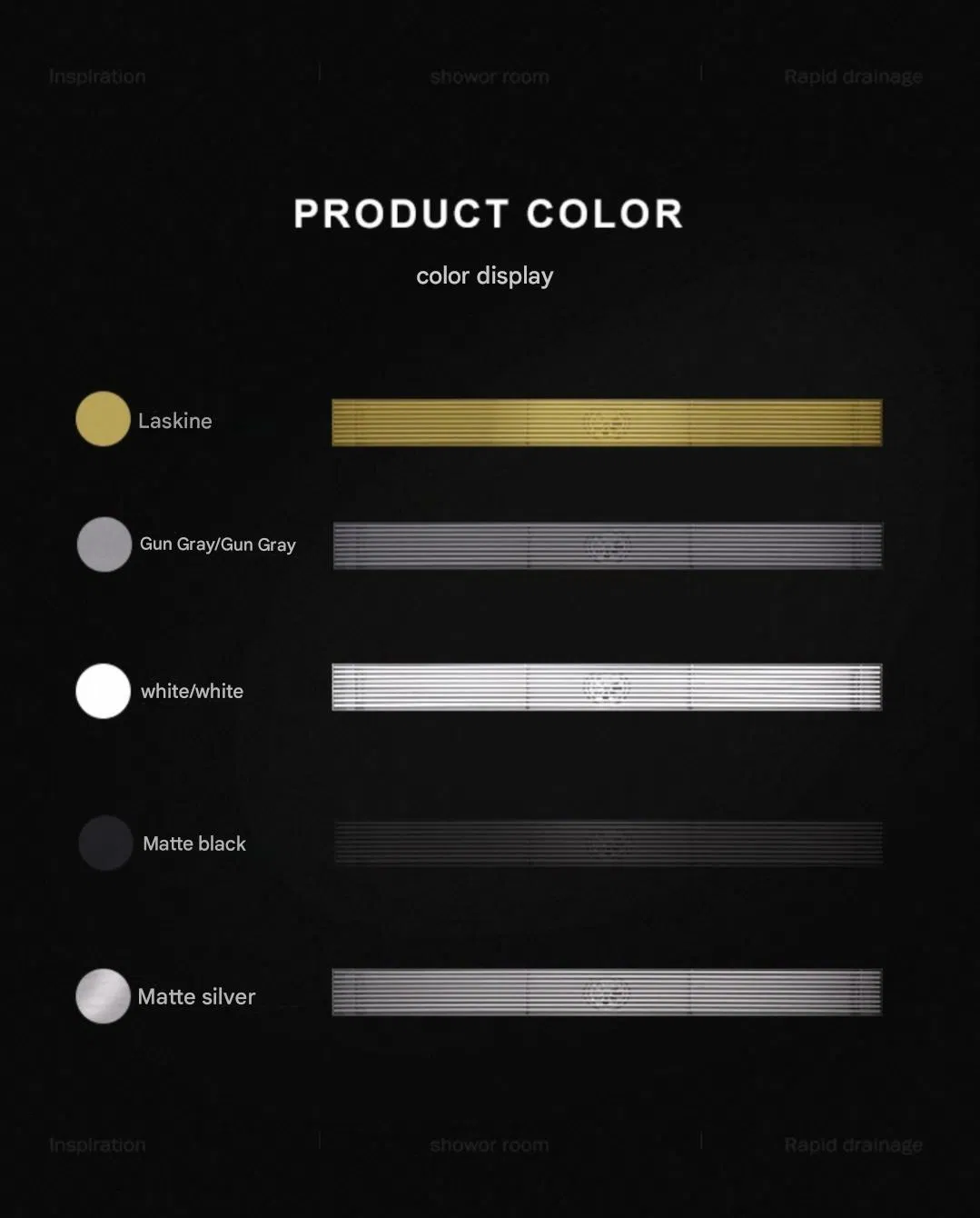 Premium Gunmetal Gray Drain for Sleek Bathrooms and Elegant Showers
