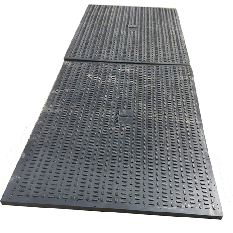 in Stock Heavy-Duty Embossed Nonslip UHMWPE HDPE Sheetground Protection Temporary Construction Road Mats
