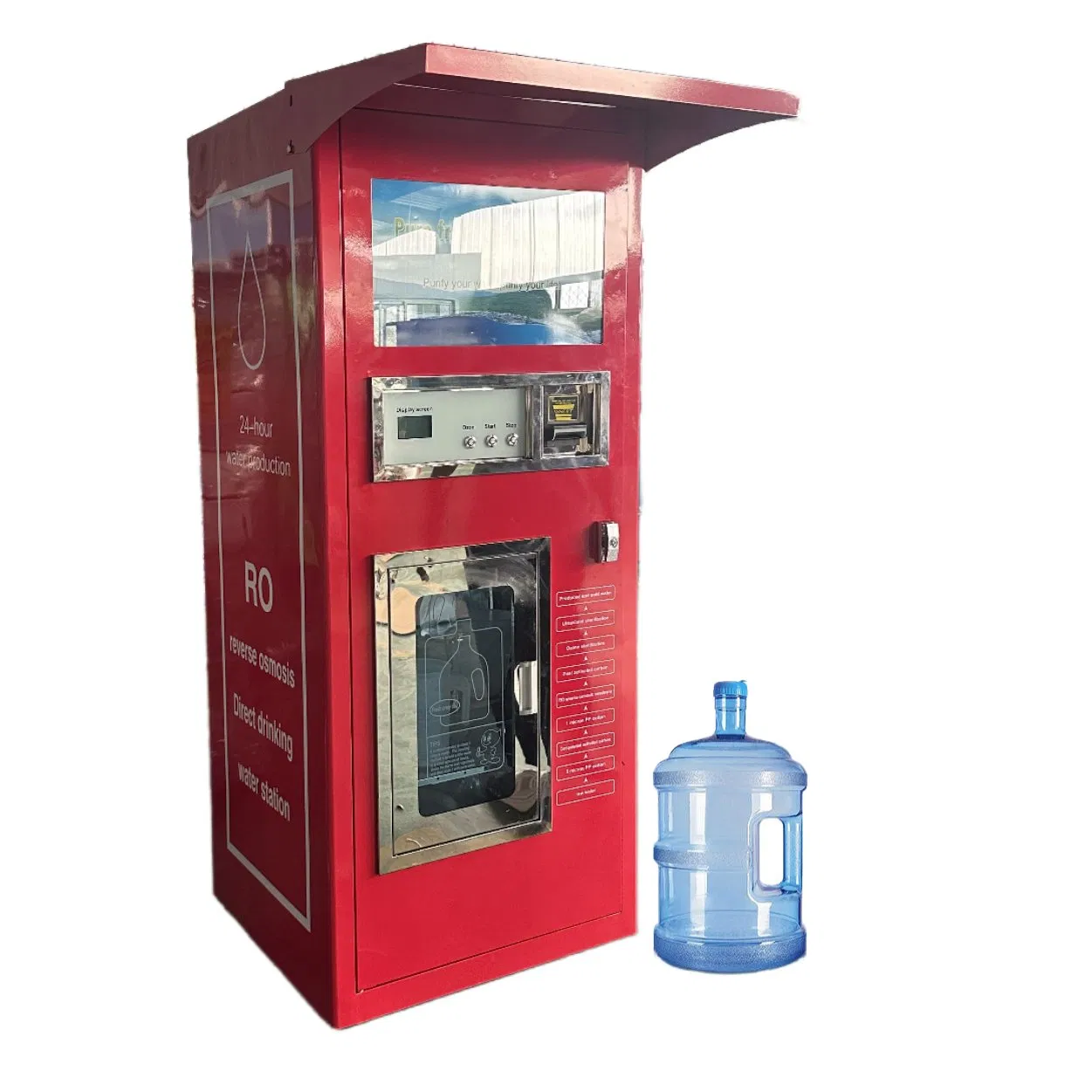 Self-Service IC Card Swiping Coin Operated Barrel Bucket 5 Gallon Community Drinking Water Vending Machine