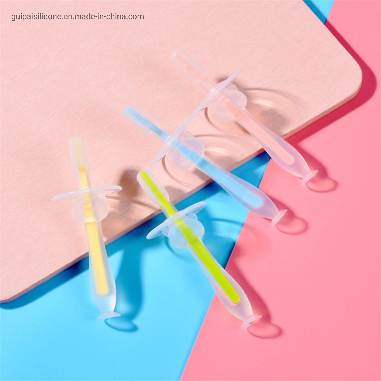 Silicone Food Grade Material Soft Silicone Baby Toothbrush