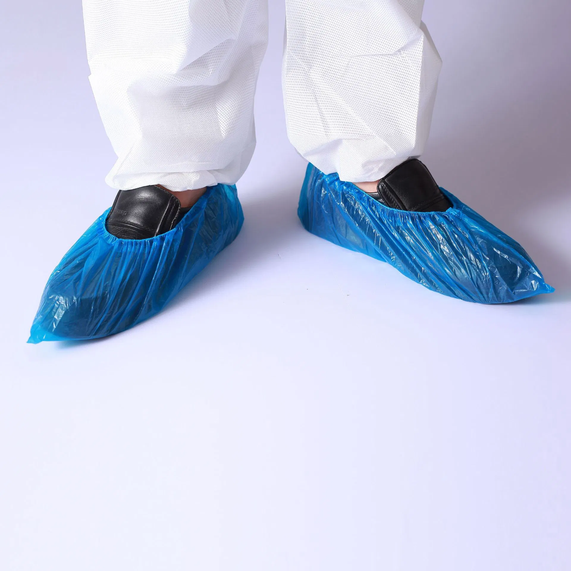 Disposable Plastic CPE Shoe Covers with Non Slip