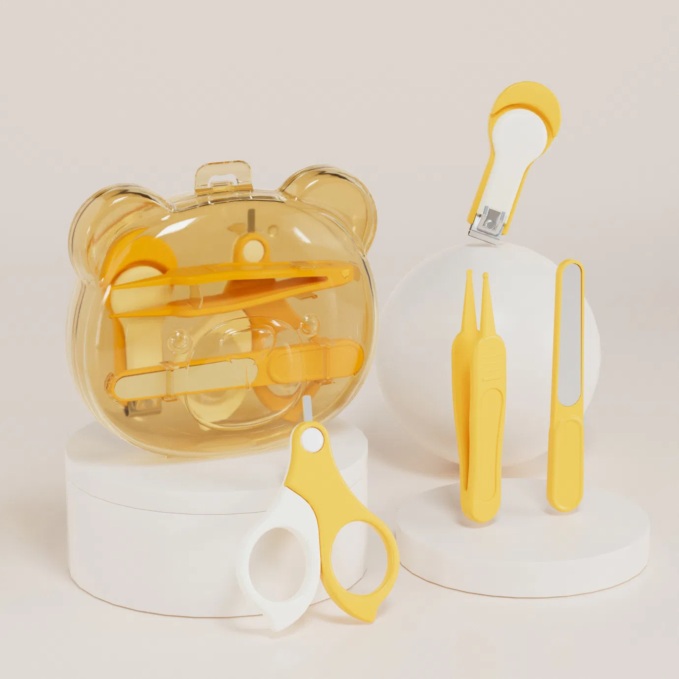 Latest Baby Nail Clippers Travel Baby Care Set Portable Newborn Nail Scissors Sharpeners Tweezers