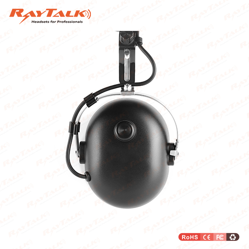 Helicopter Pilot Active Noise-Reduction Headset & Noise-Cancelling Microphone