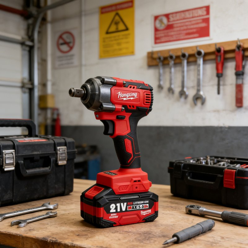 Firm Grip Rechargeable Impact Electric Wrench for Safe and Secure Operation