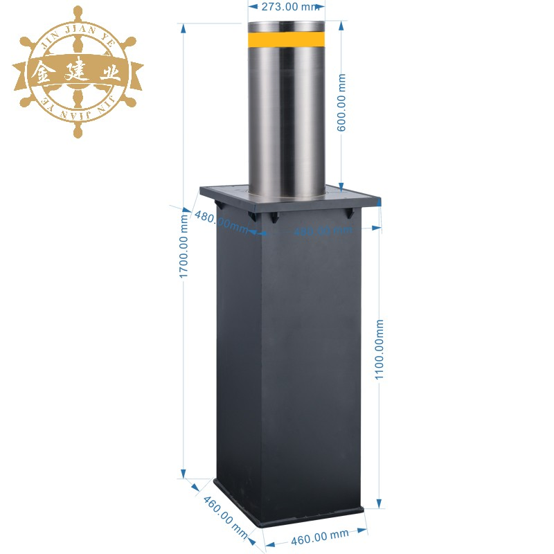 LED Warning Lifting Column with Doubled Nighttime Safety