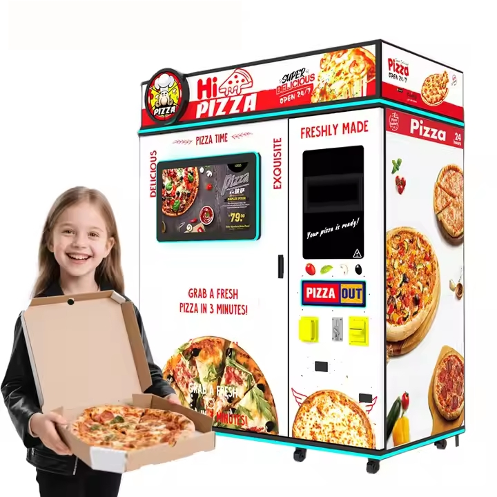 CE RoHS Certified 69PCS 12 Inches Fully Automatic Pizza Maker Pizza Vending Machine