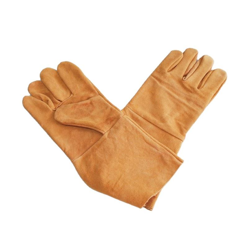 Premium Cowhide Oven Mitts - Heat Resistant Kitchen Gloves