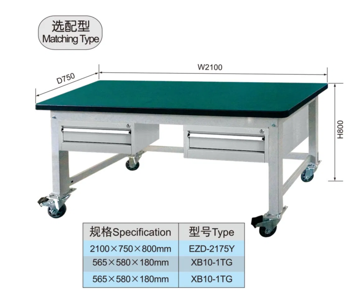 1.5 Meter Steel Industrial Movinge Workbench