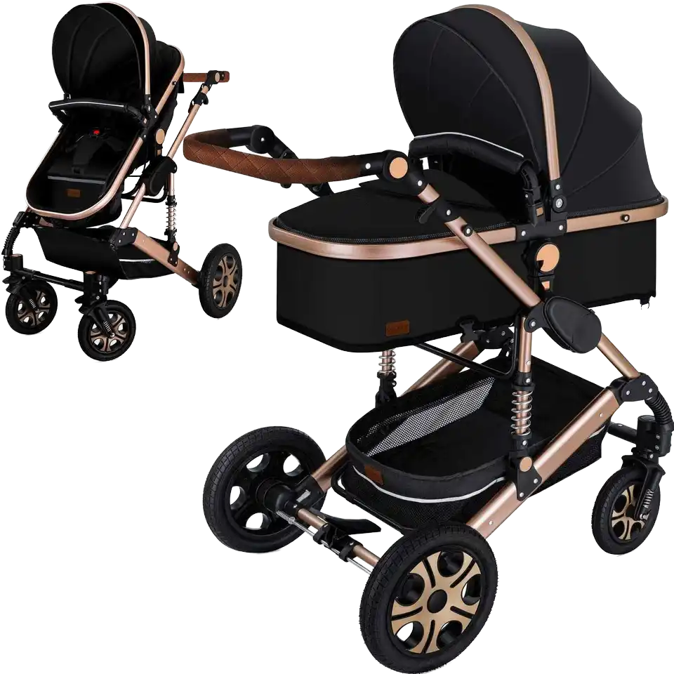 2026 Newborn Kids Infant Stroller Set High Landscape Baby Car Seat Trolley
