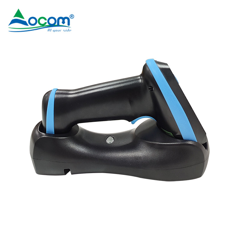 Ocom New Arriving 2024 Wireless Scanner 1d 2D Handheld Barcode Reader with LED Display