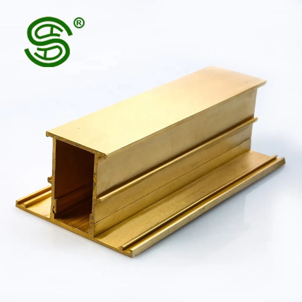 Chinese Supplier Kinds of Shape Decorative Solid Brass Extrusion Profile for Door