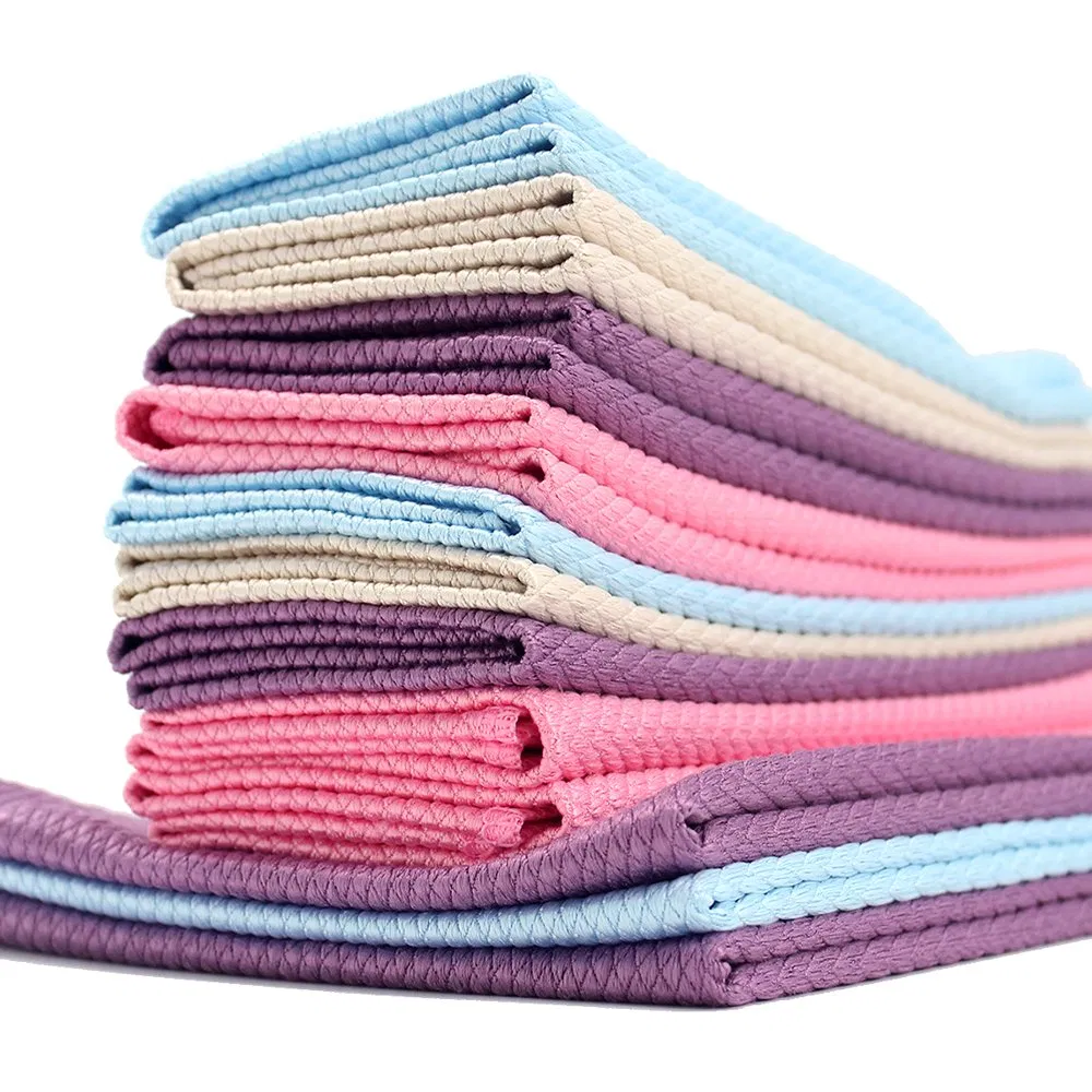 Woven Smooth Microfiber Lens Glass Wiping Cleaning Cloth with Scratch Free