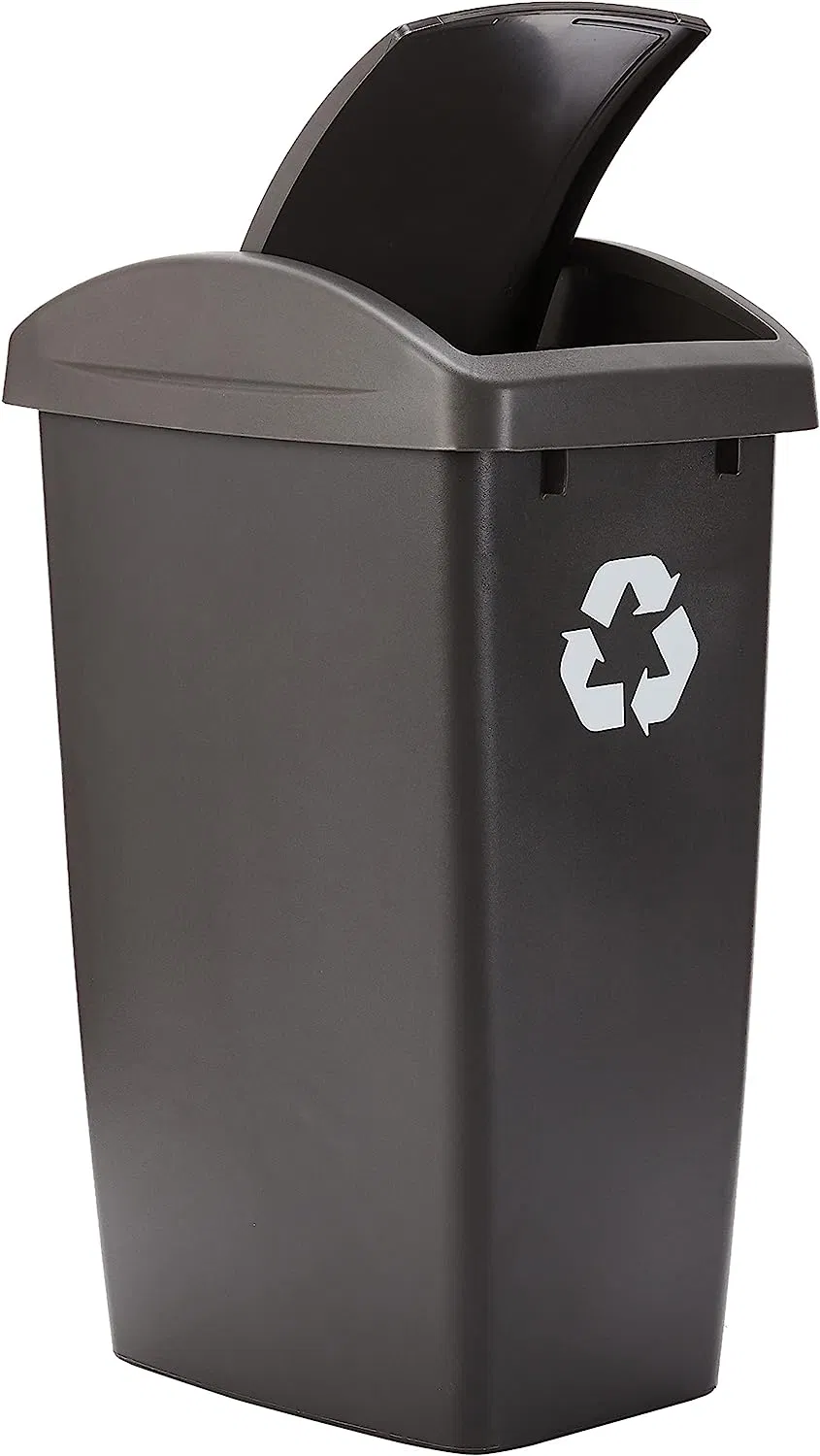Swing Top Home Kitchen Easy Access Disposal and Slim Modern Trash Can
