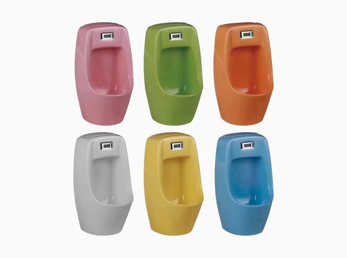 High Level Children Bathroom Colored Ceramic Squatting Pan with Apple Shape Tank Kindergarten Squat Toilet for Kids