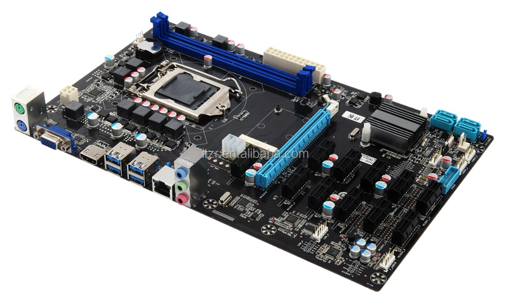 Support 12 GPU Pcie Slot Mining Motherboard