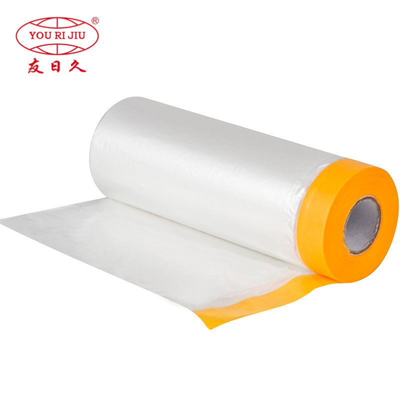 Yourijiu Adhesive Painting Automotive Furniture Protection Floor Covering Cloth Painting Masking Film Tape