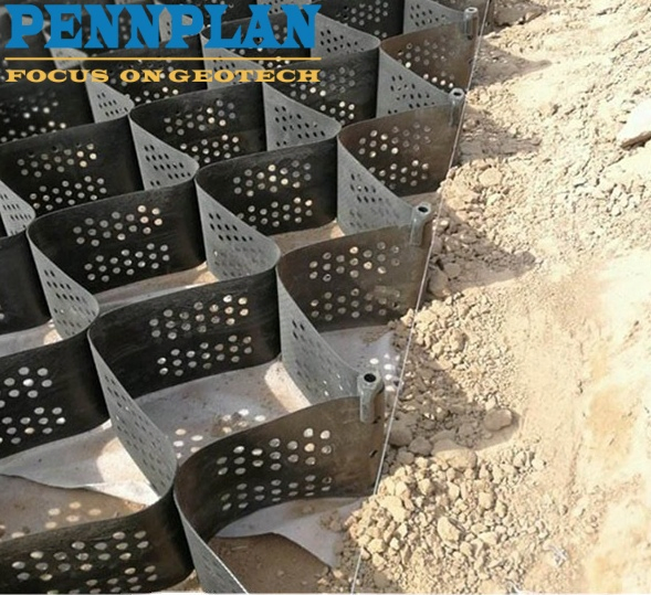 HDPE Soil Stabilizer Geocell Plastic Gravel Grid Driveway Slope Protection Honeycomb Geocell