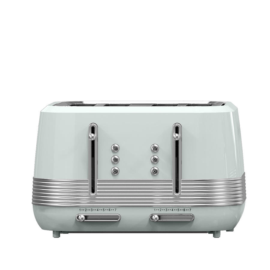 4 Slice Electric Toaster Vertical Kitchen Custom Logo Retro Hotel Cordless Pop up Burger Bun Bread Toasters