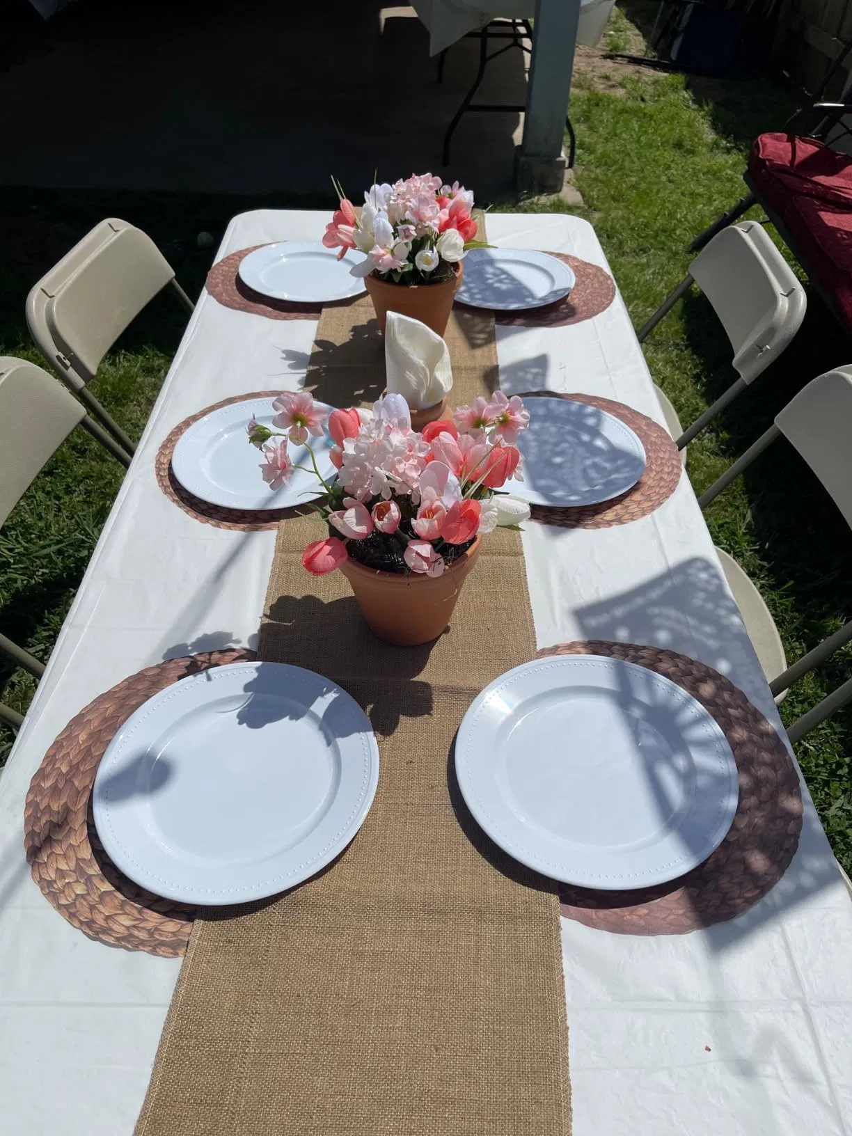 12 X 120 Inch Burlap Table Runners, Natural Rustic Jute Table Runner Bulk for Western Wedding Table Decorations,