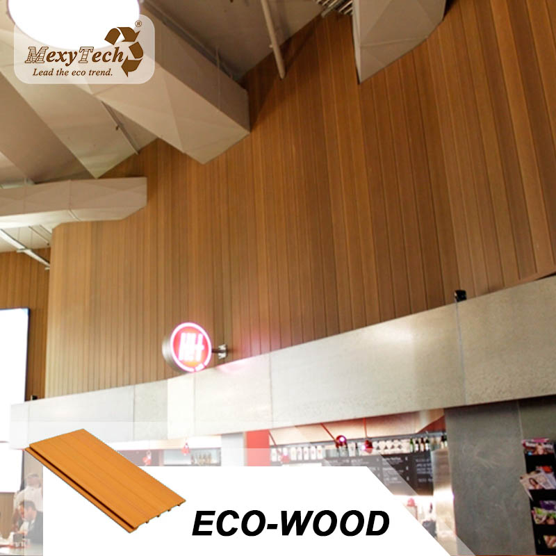 WPC/PVC Wood and Plastic Composite Indoor Design Wall Panel 202*30mm