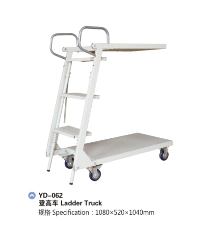 Heavy Duty Warehouse Steel Storage Ladder Truck Cart