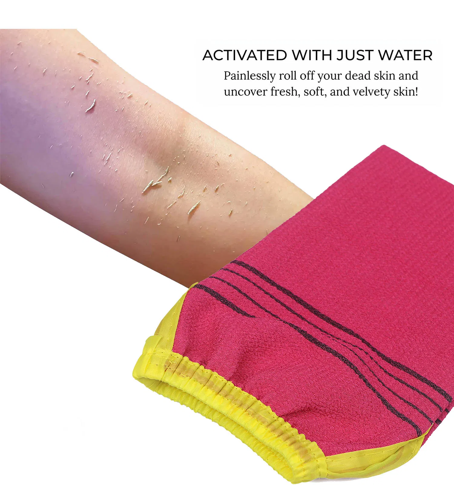 Viscose Fibre Exfoliating Mitt SPA Body Cleaning Glove Viscose Fibre Clean Exfoliation Scrubbing Mitt Dead Skin Remover