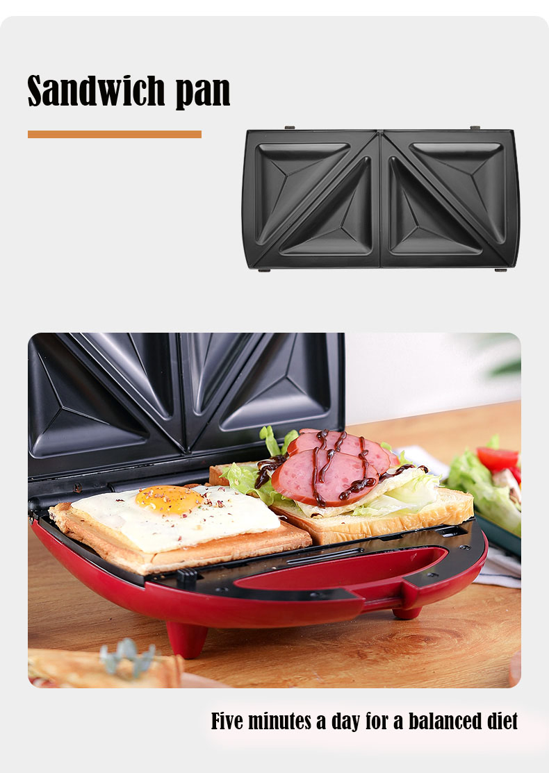 750W 3 in 1 Panini Press Grill Sandwich Maker Grill Maker Home Waffles Baker