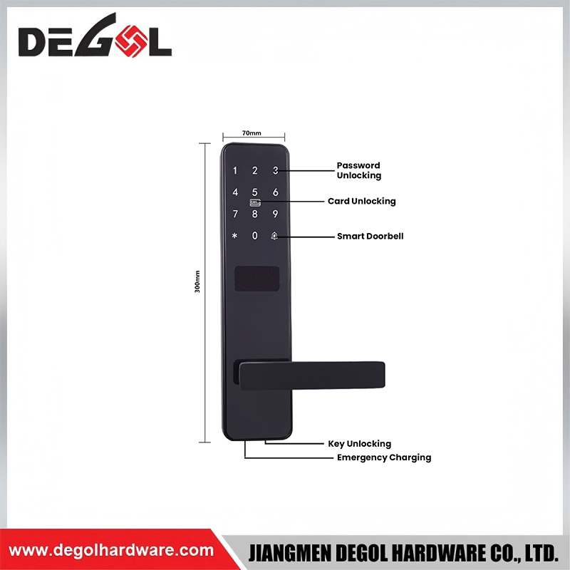 Easy Installation Smart Door Lock with Multiple Unlock Modes for Hotel Room Doors