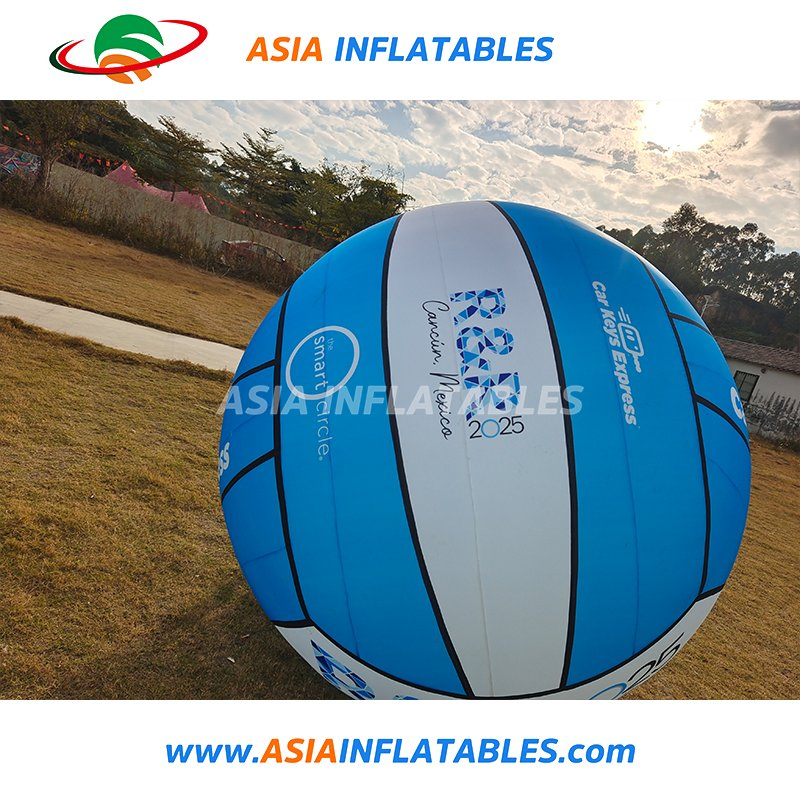 Giant Inflatable Volleyball with Printing, Airsealed Inflatable Volleyball Beach Ball for Outdoor