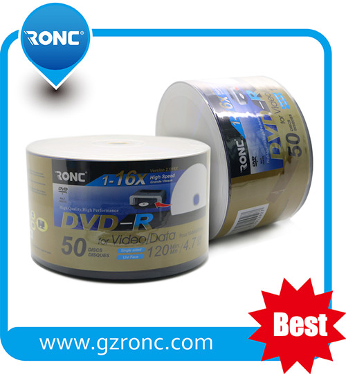 Чистые DVD-R диски Grade A+ оптом, 4.7 ГБ, 16x