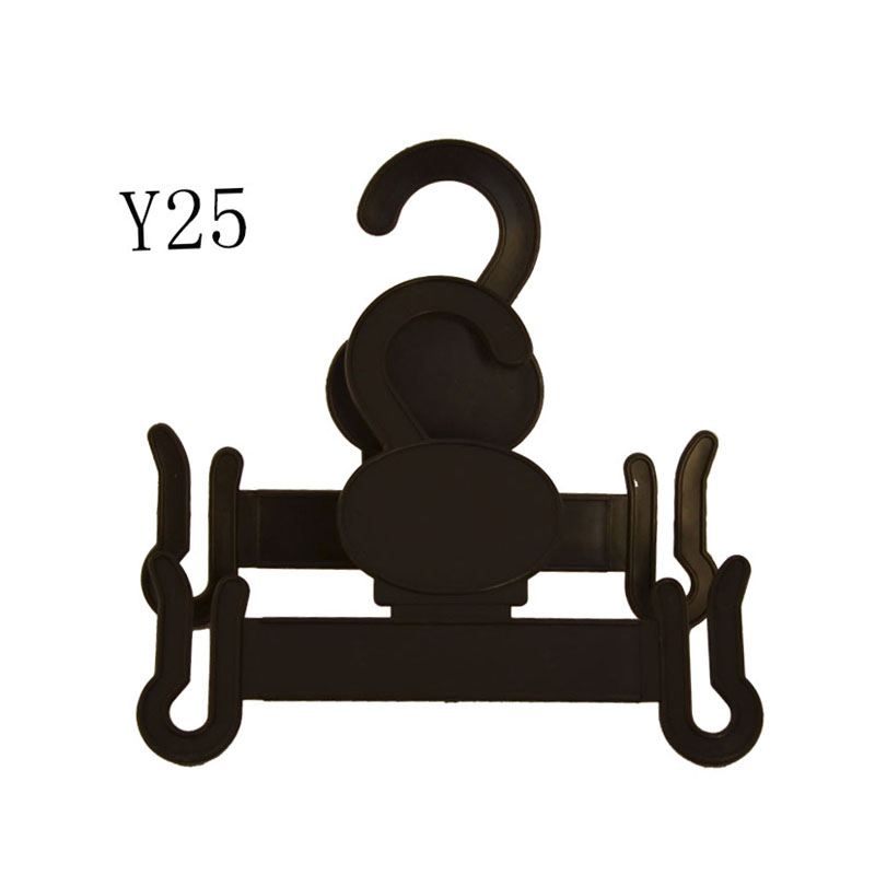 Fancy Fashion Cheap Custom Black Flat Thin Plastic Shoes Hangers